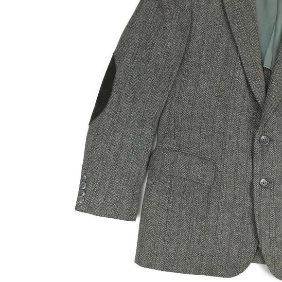 Vintage Haggar Gray Tweed Blazer Sport Coat Sz 40R - Picture 10 of 14